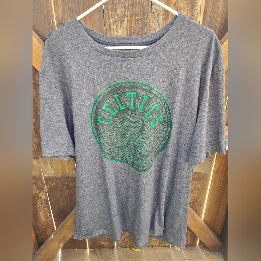 Celtics Mens 2X Gray T-Shirt